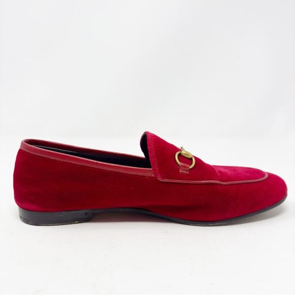 Gucci Velvet Horsebit Jordaan Loafers - Picture 8 of 15